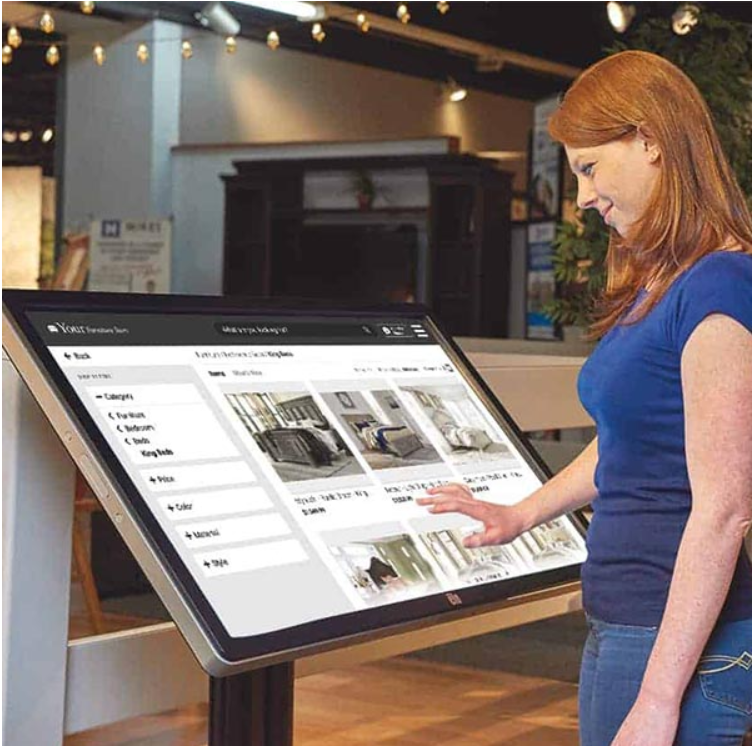 Touch screen kiosk for information inquiry