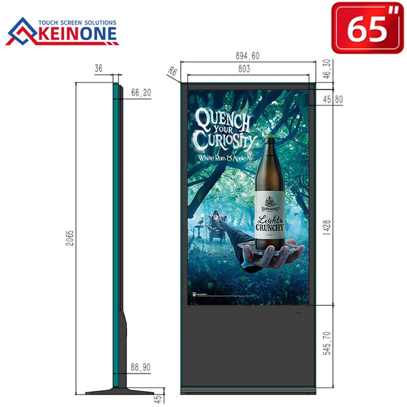 65 inch Android OS vertical touch screen